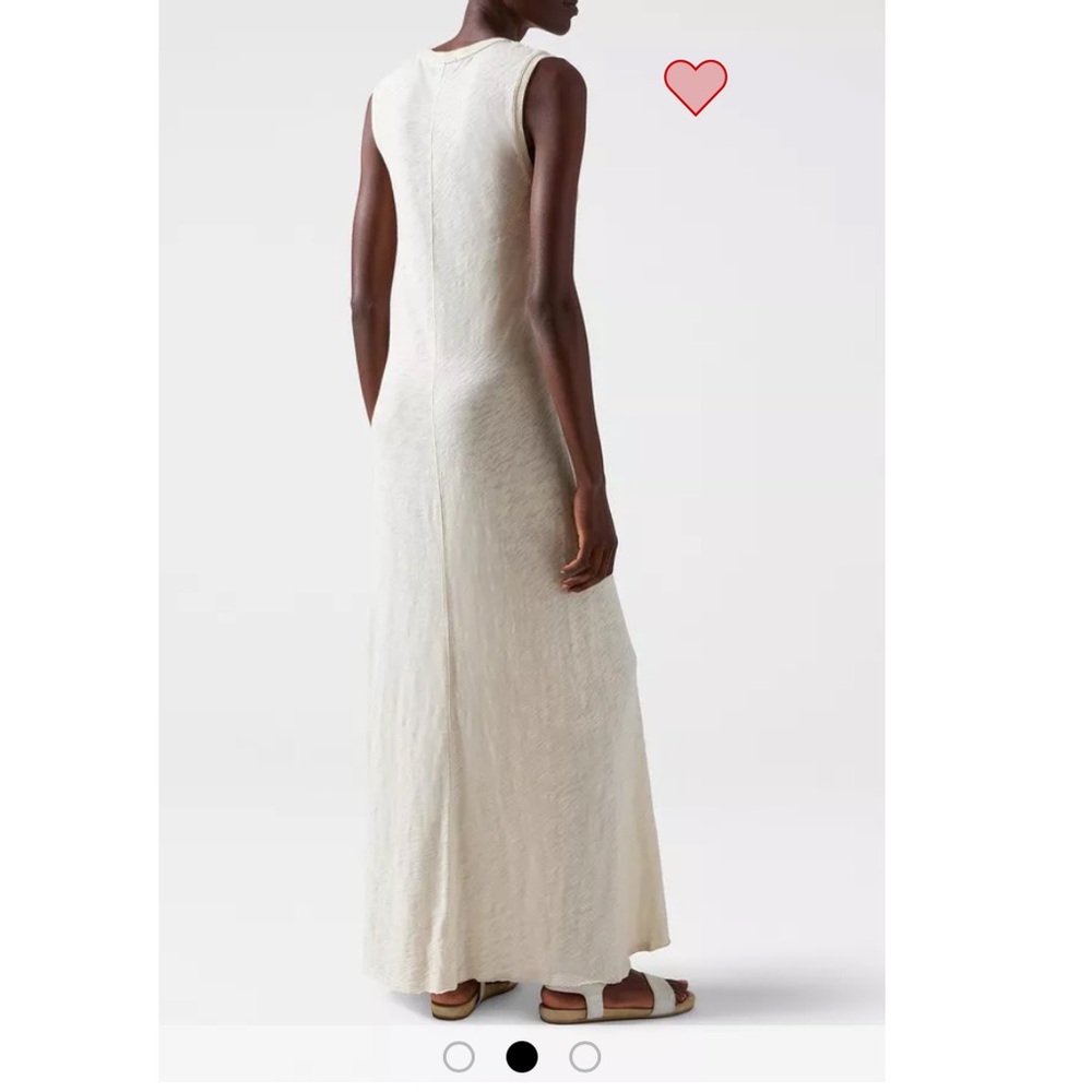 ATM Anthony Thomas Melillo Slub Jersey Sleeveless Maxi Dress Stone/Mustard XS - Picture 8 of 15